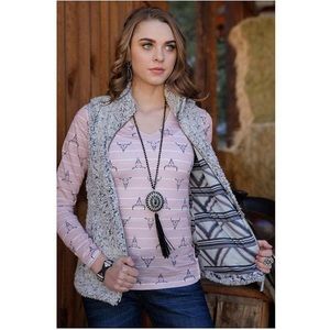 NWT Cruel Girl Sherpa Vest large